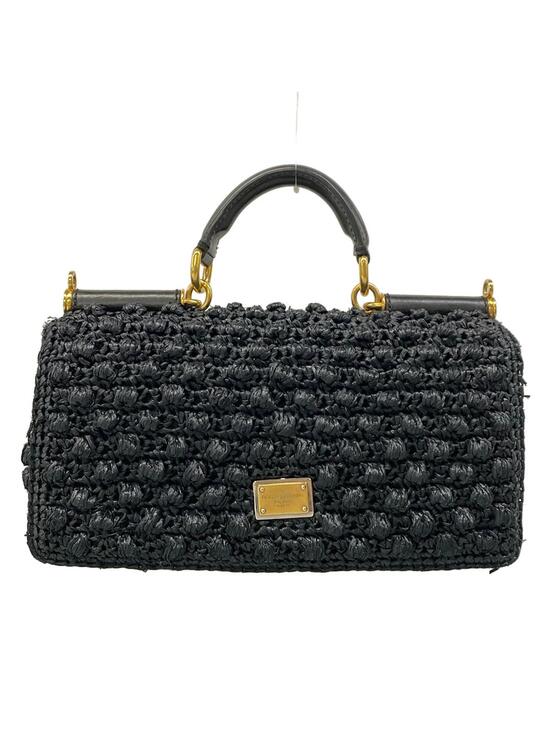 Dolce&Gabbana Handbags - Dolce&Gabbana Black Straw Leather #303949D59B